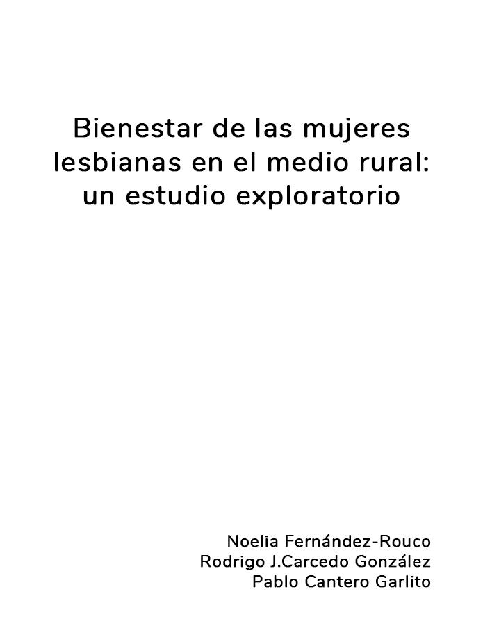 Bienestar de las mujeres lesbianas en el medio rural: un estudio exploratorio.  width=