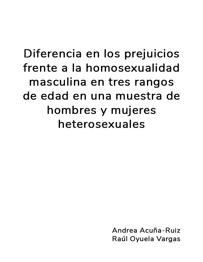 Diferencias en los prejuicios frente a la homosexualidad masculina en tres rangos de edad en una muestra de hombres y mujeres heterosexuales  width=