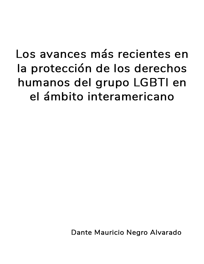 Los avances más recientes en la protección de los derechos humanos del grupo LGBTI en el ámbito interamericano  width=